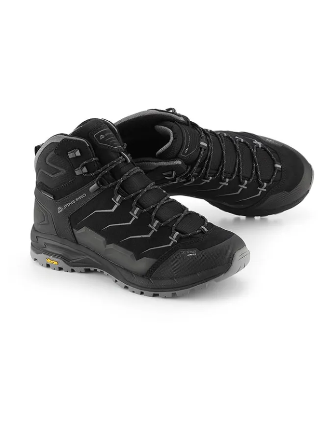 Leder-Trekkingschuhe "Crede" in Schwarz>Alpine Pro Online