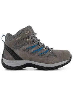 TRAVELIN' Outdoor- & Sportschuhe^Leder-Trekkingschuhe "Hornborg" in Grau/ Blau