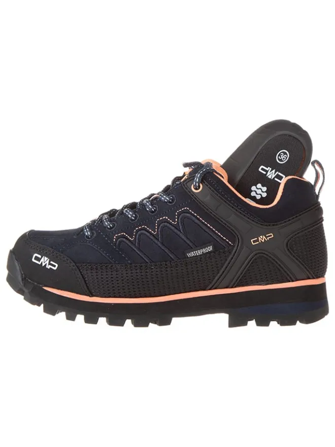 Leder-Trekkingschuhe "Moon Low" in Schwarz/ Orange>cmp Sale