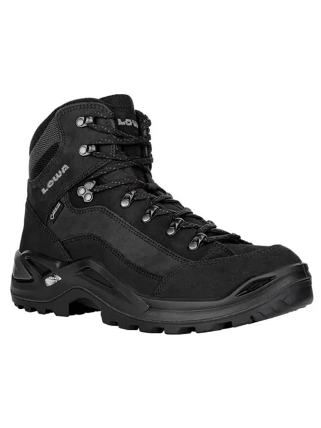 LOWA Outdoorschuhe^Leder-Trekkingschuhe "Renegade GTX Mid" in Schwarz
