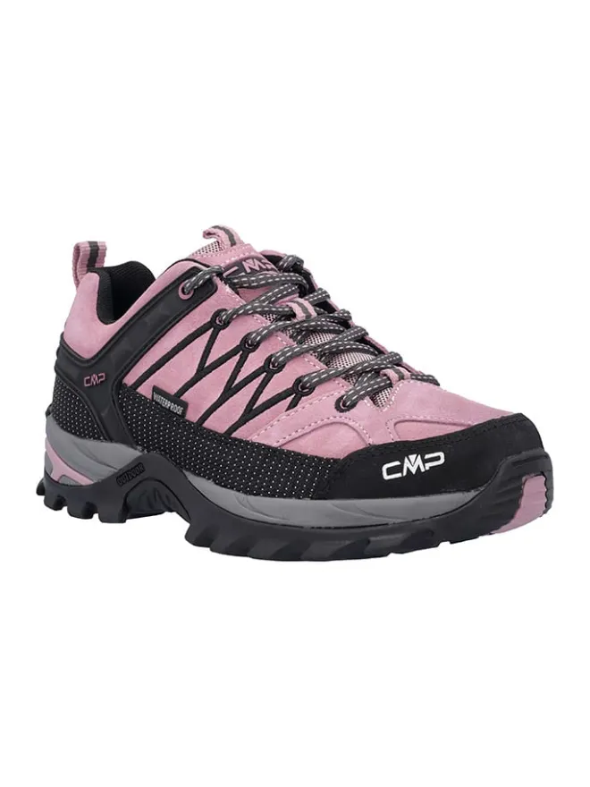Leder-Trekkingschuhe "Rigel" in Schwarz/ Rosa>cmp Discount