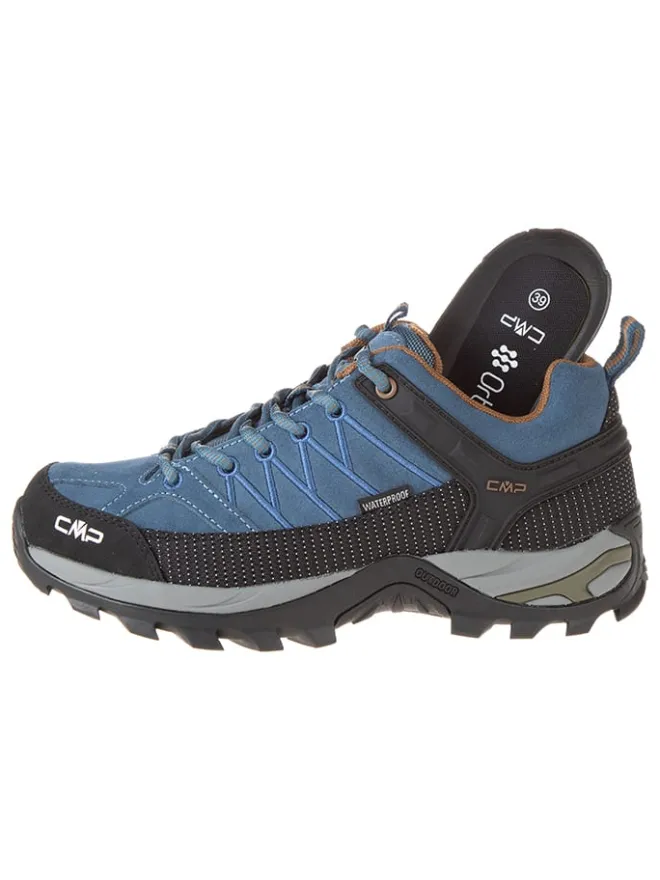 cmp Outdoorschuhe^Leder-Trekkingschuhe "Rigel Low" in Blau/ Schwarz