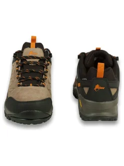 Ande Outdoorschuhe^Leder-Trekkingschuhe "Sniper Low" in Hellbraun/ Schwarz