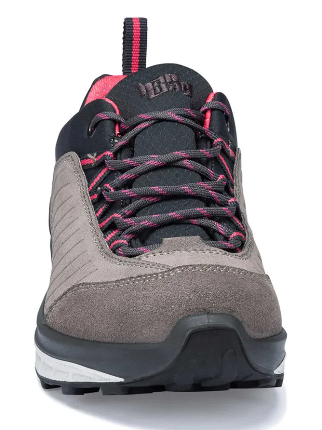 Leder-Walkingschuhe "Blueridge Low Lady ES" in Grau/ Pink>hanwag Outlet