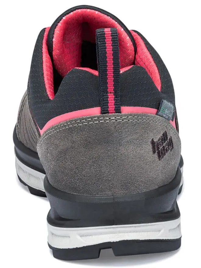 Leder-Walkingschuhe "Blueridge Low Lady ES" in Grau/ Pink>hanwag Outlet