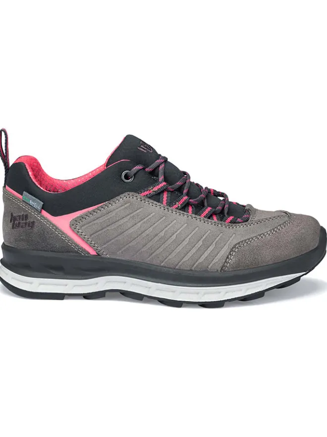 Leder-Walkingschuhe "Blueridge Low Lady ES" in Grau/ Pink>hanwag Outlet