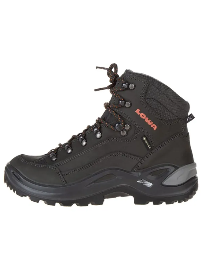 LOWA Outdoorschuhe^Leder-Wanderboots "Renegade GTX MID" in Schwarz