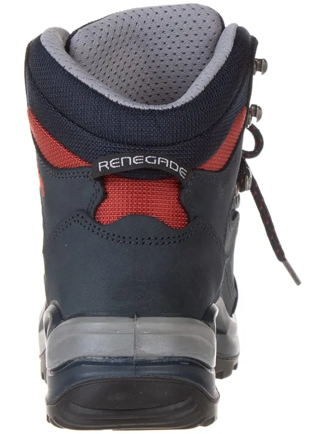 Leder-Wanderboots "Renegade GTX MID" in Dunkelblau/ Rot>LOWA Clearance
