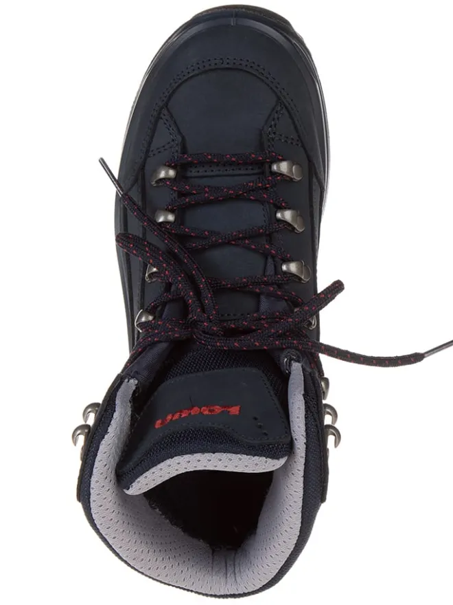 Leder-Wanderboots "Renegade GTX MID" in Dunkelblau/ Rot>LOWA Clearance