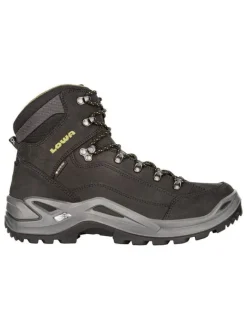 LOWA Schnürschuhe^Leder-Wanderschuhe "Renegade GTX Mid" in Schwarz