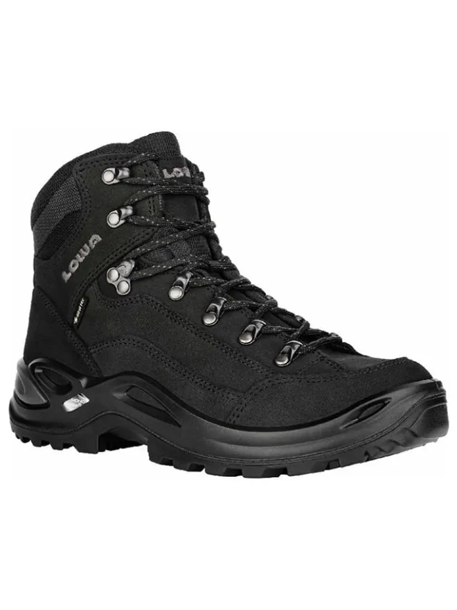 LOWA Outdoor- & Sportschuhe^Leder-Wanderschuhe "Renegade GTX Mid Ws" in Schwarz