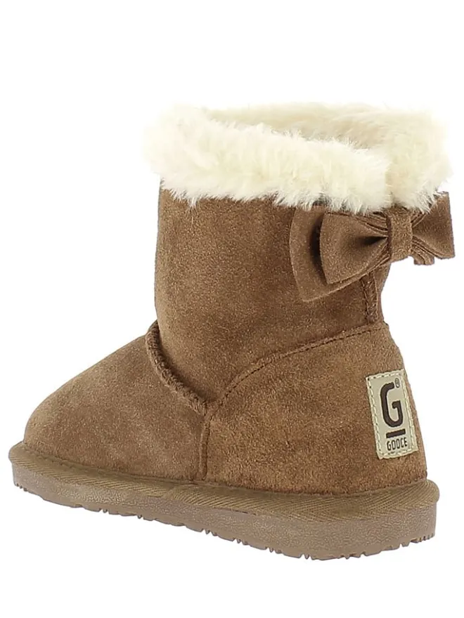 Leder-Winterboots "Amak Toddler" in Hellbraun>Gooce Online
