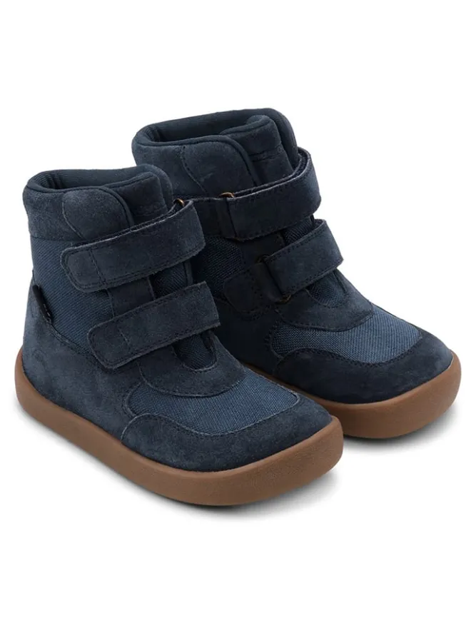 Leder-Winterboots "Bobbie" in Dunkelblau>Bundgaard New