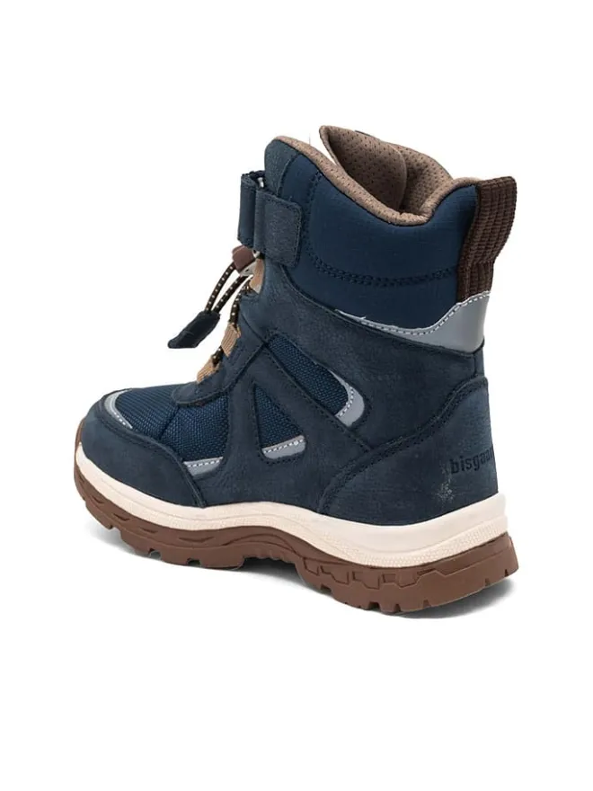 Leder-Winterboots "Bruce" in Dunkelblau>bisgaard Discount