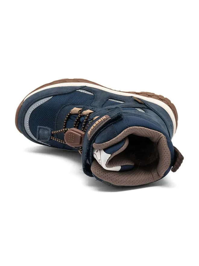 Leder-Winterboots "Bruce" in Dunkelblau>bisgaard Discount
