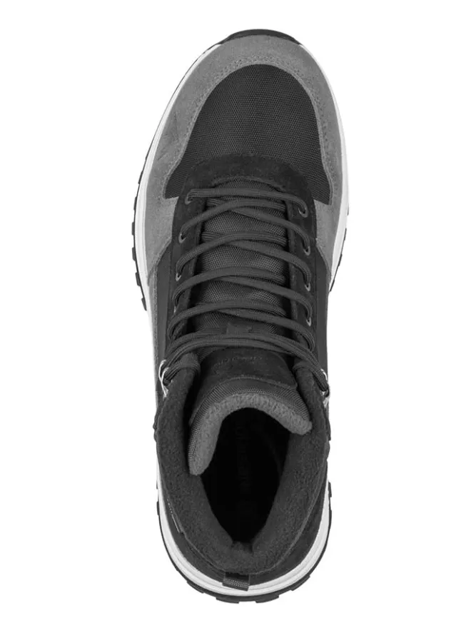 Leder-Winterboots "Eldfjall" in Grau/ Schwarz>Westfjord Clearance