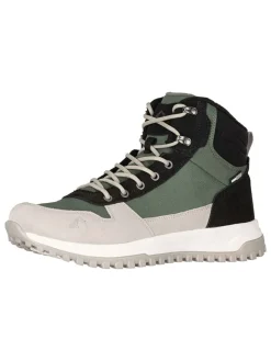 Leder-Winterboots "Eldfjall" in Grau/ Grün>Westfjord Best