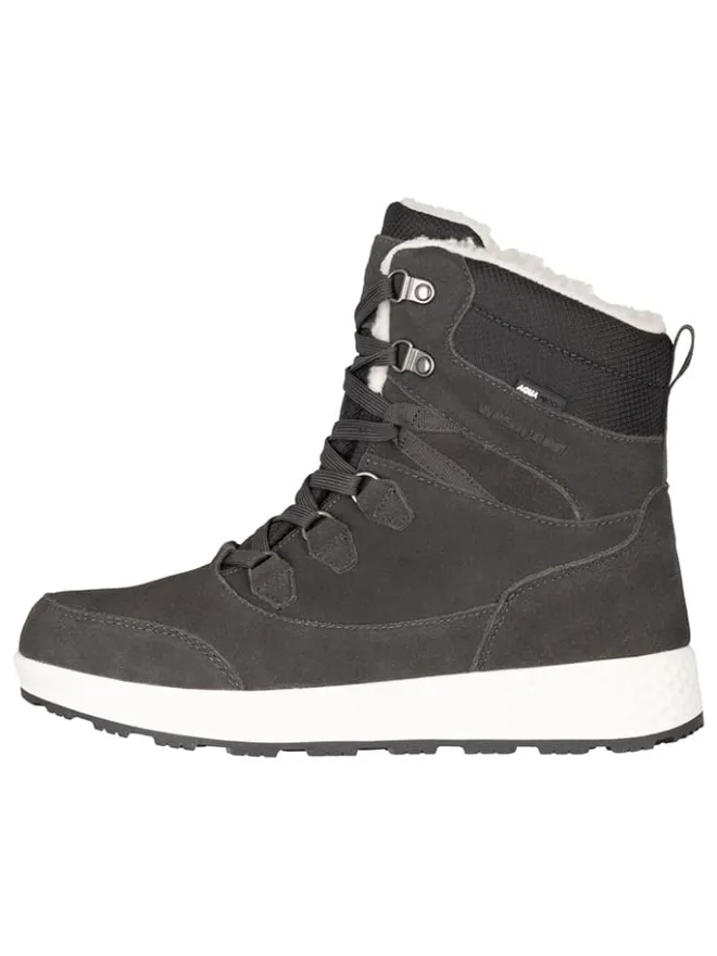 Leder-Winterboots "Eldfjall" in Grau>Westfjord New