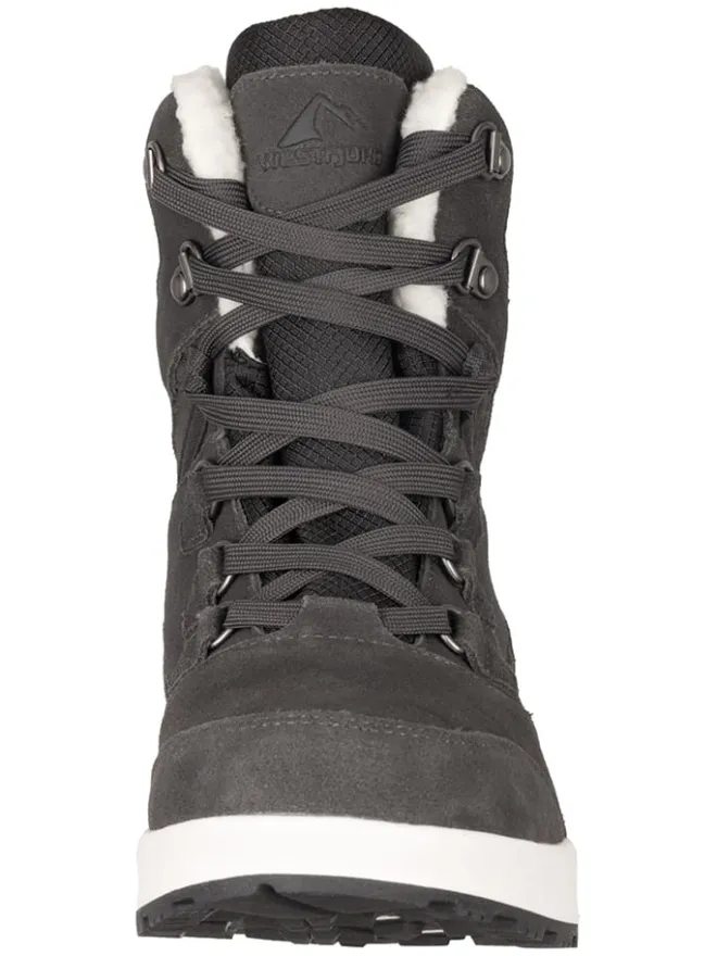 Leder-Winterboots "Eldfjall" in Grau>Westfjord New
