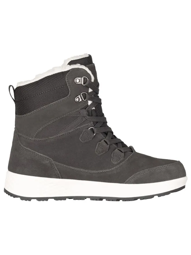 Leder-Winterboots "Eldfjall" in Grau>Westfjord New