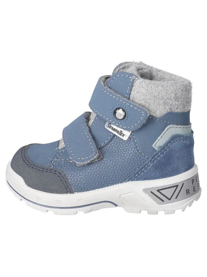 PEPINO Stiefel & Boots^Leder-Winterboots "Finn" in Blau