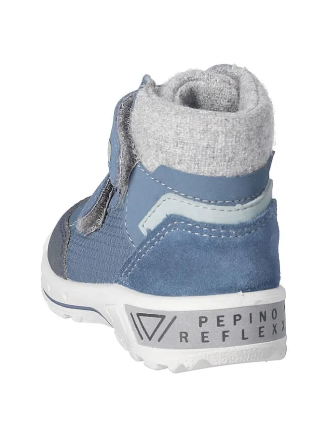 PEPINO Stiefel & Boots^Leder-Winterboots "Finn" in Blau