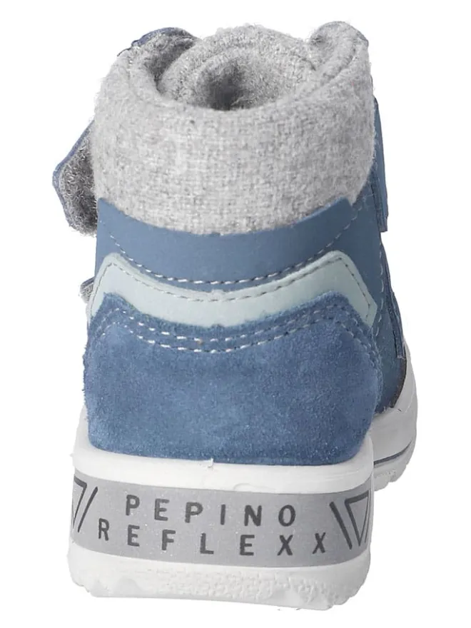 PEPINO Stiefel & Boots^Leder-Winterboots "Finn" in Blau