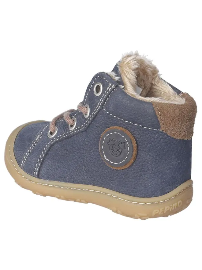 Leder-Winterboots "Georgie" in Dunkelblau>PEPINO Best
