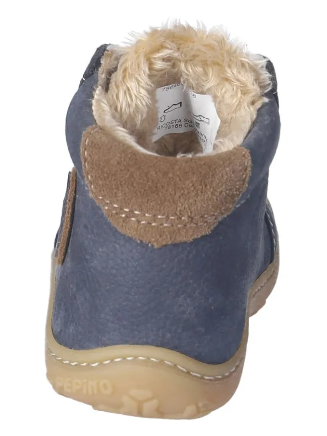Leder-Winterboots "Georgie" in Dunkelblau>PEPINO Best