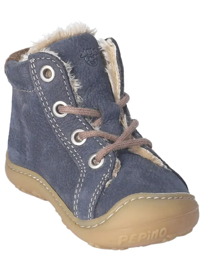 Leder-Winterboots "Georgie" in Dunkelblau>PEPINO Best