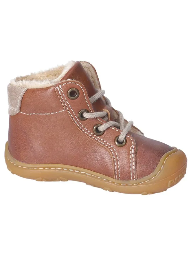 Leder-Winterboots "Georgie" in Hellbraun>PEPINO Clearance
