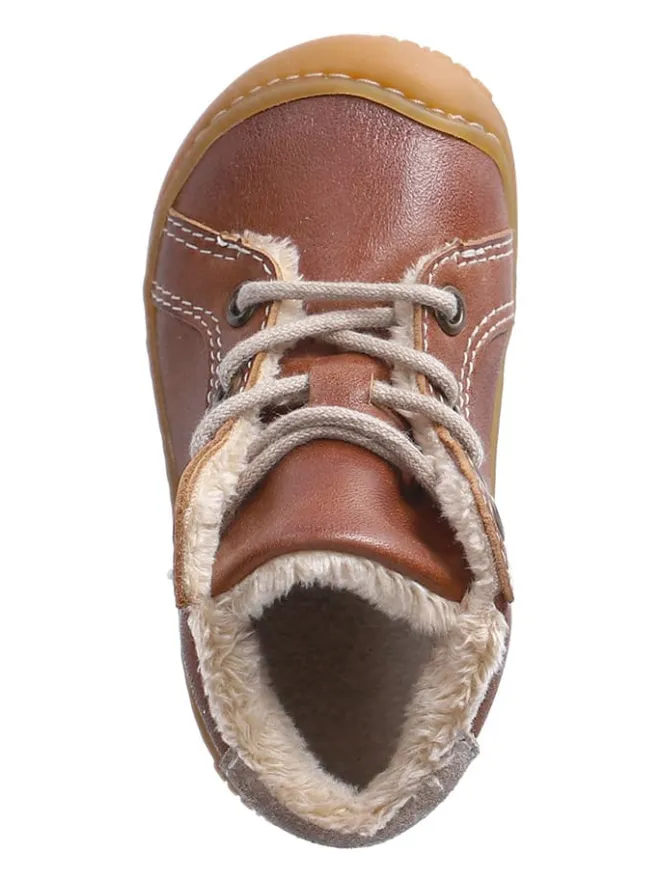 Leder-Winterboots "Georgie" in Hellbraun>PEPINO Clearance
