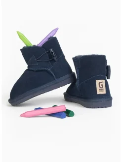 Gooce Stiefel & Boots^Leder-Winterboots "Hubbard" in Dunkelblau