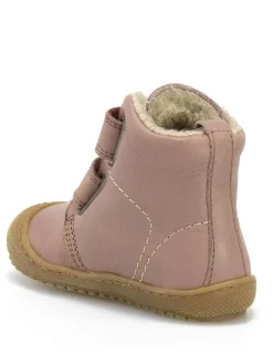 Leder-Winterboots in Altrosa><noscript><img width=