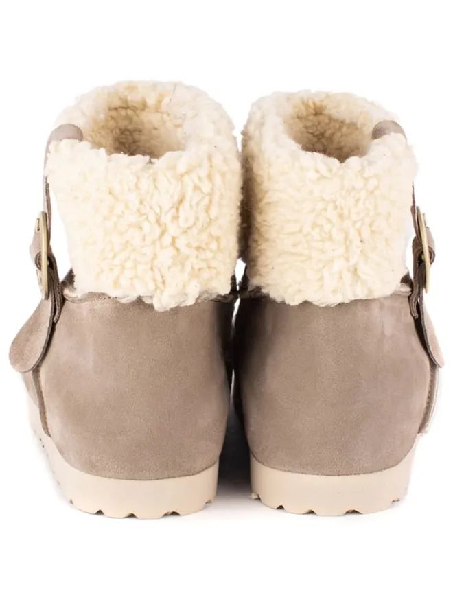 Leder-Winterboots in Beige>billowy Online