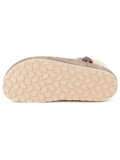 Leder-Winterboots in Beige><noscript><img width=