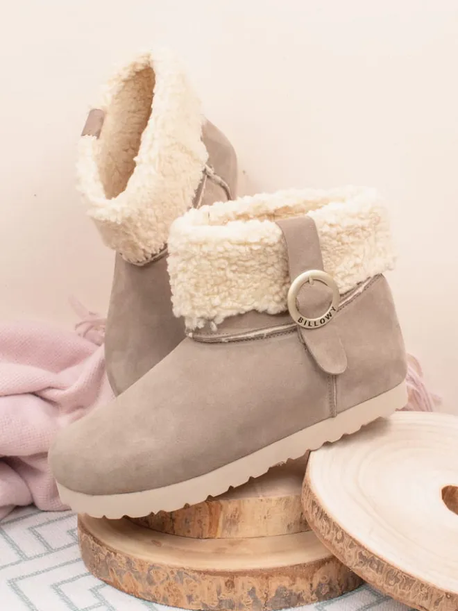 Leder-Winterboots in Beige>billowy Online