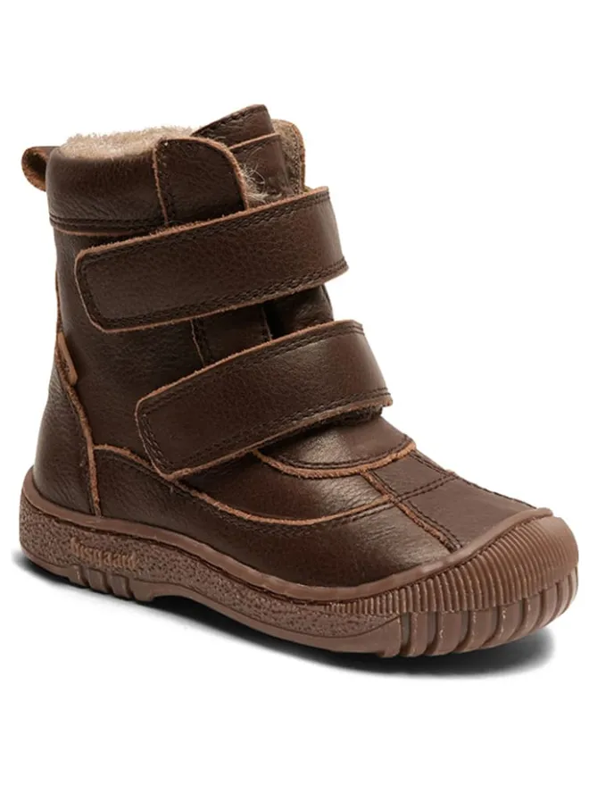 Leder-Winterboots in Braun>bisgaard Best