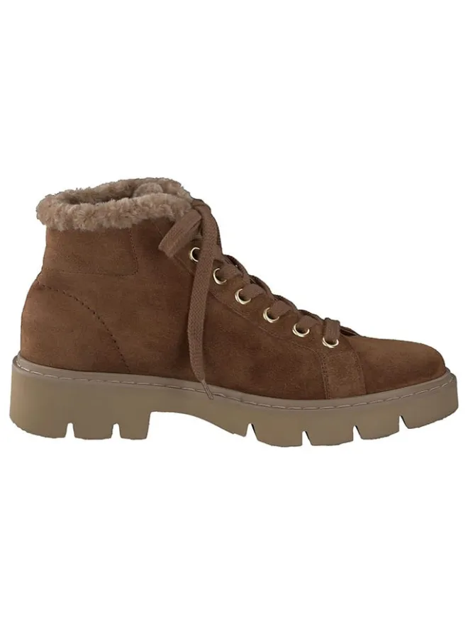 Leder-Winterboots in Braun>Paul Green Clearance