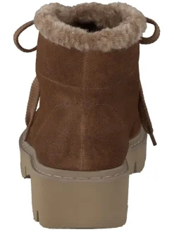 Leder-Winterboots in Braun><noscript><img width=
