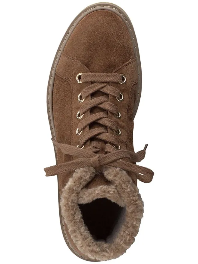 Leder-Winterboots in Braun>Paul Green Clearance
