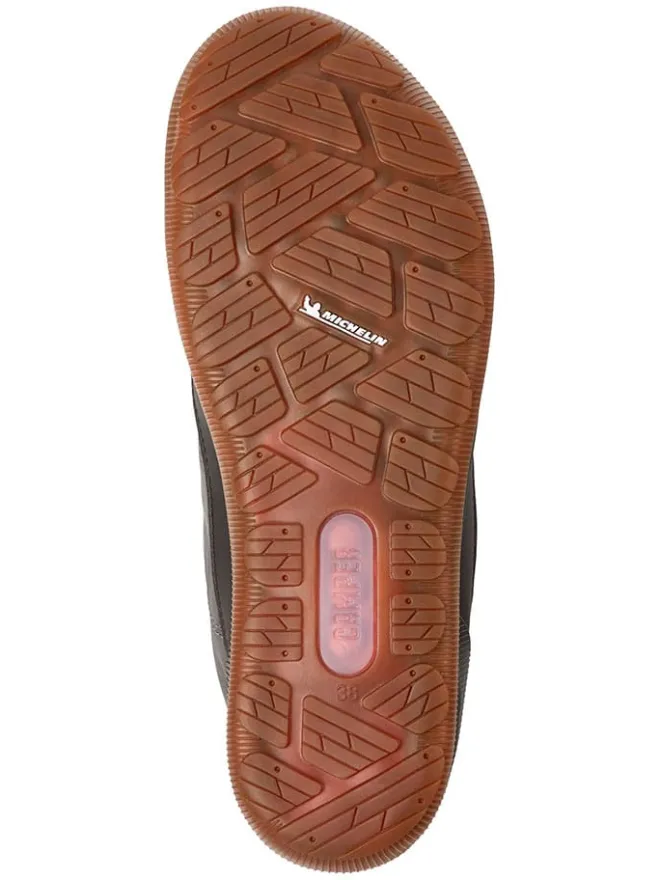 Leder-Winterboots in Grau/ Schwarz>Camper Online
