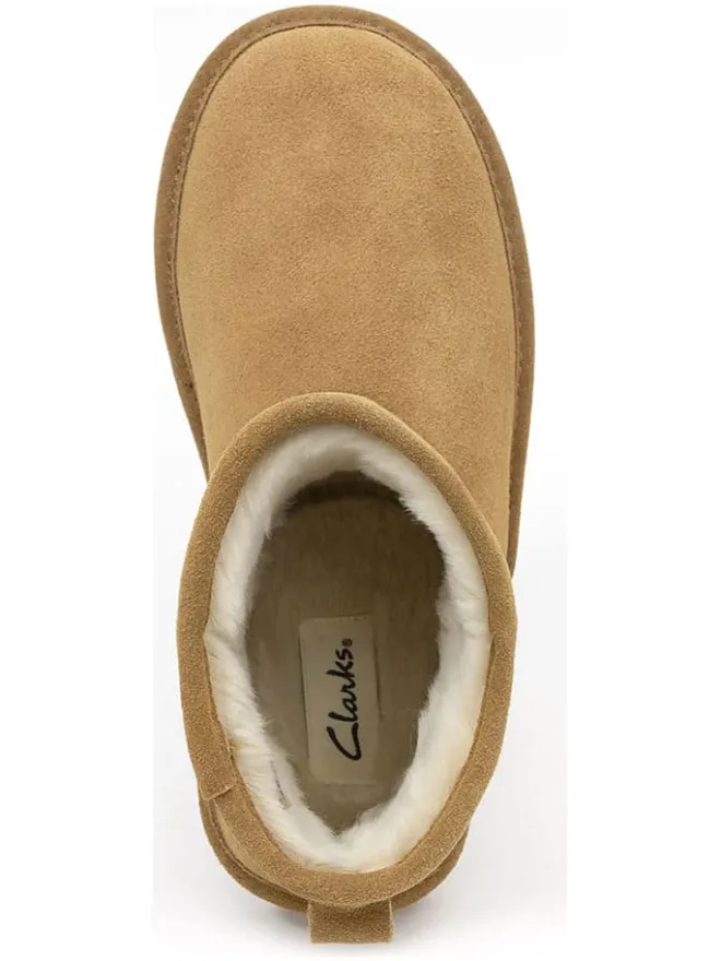 Leder-Winterboots in Hellbraun>Clarks Online