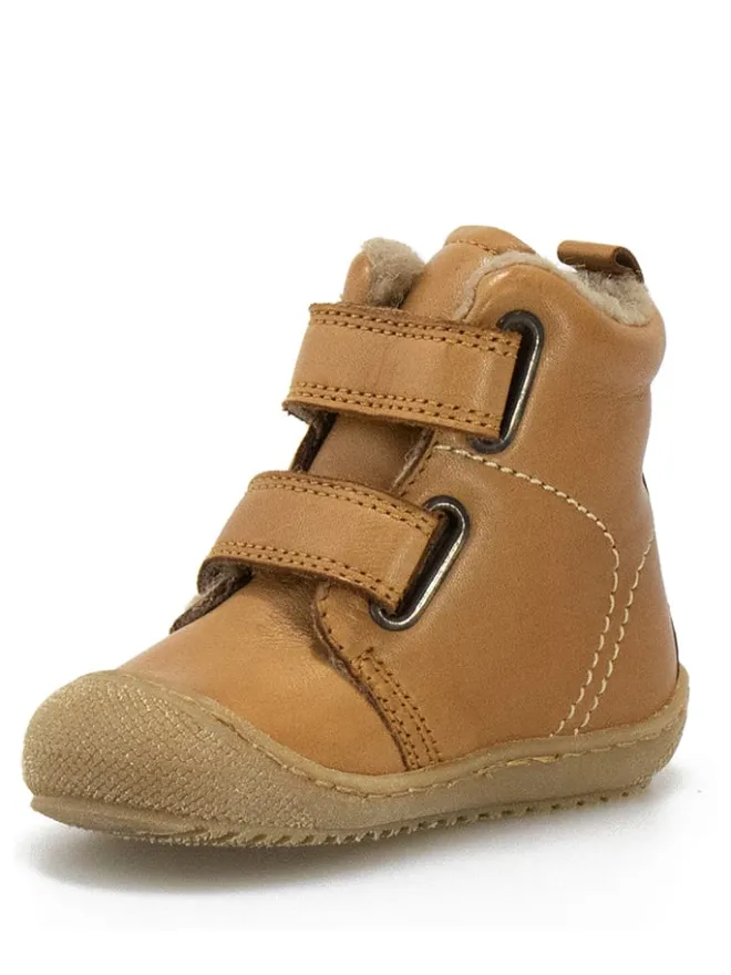 Leder-Winterboots in Hellbraun>Naturino Clearance