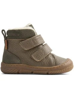Wheat Stiefel & Boots^Leder-Winterboots in Khaki