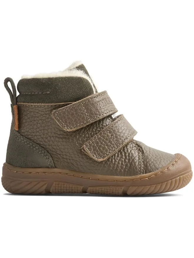Wheat Stiefel & Boots^Leder-Winterboots in Khaki
