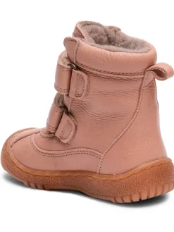 Leder-Winterboots in Rosa><noscript><img width=