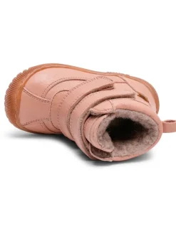 Leder-Winterboots in Rosa><noscript><img width=