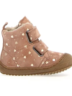 Leder-Winterboots in Rosa><noscript><img width=