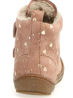 Leder-Winterboots in Rosa><noscript><img width=